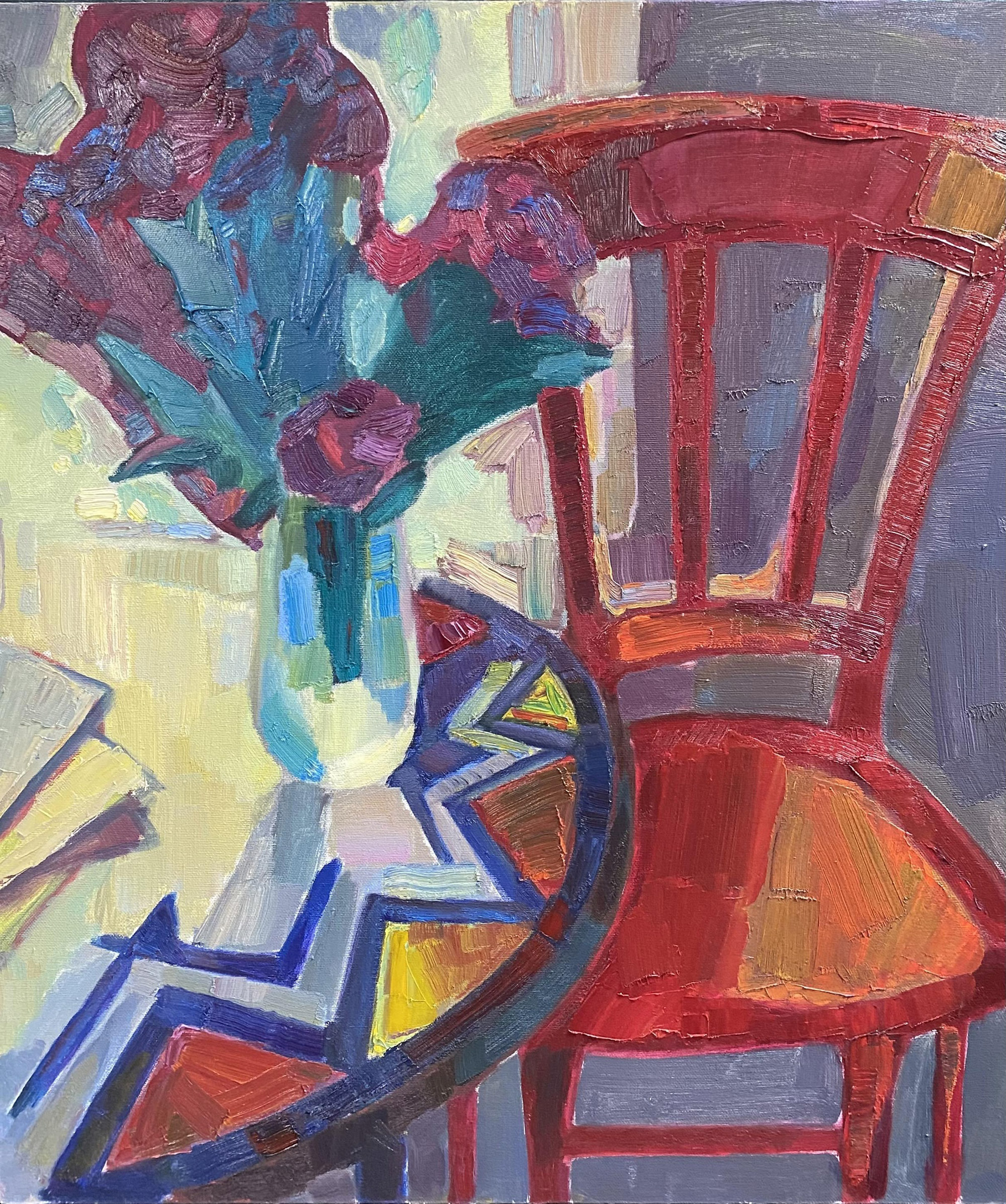 Натюрморт с красным стулом