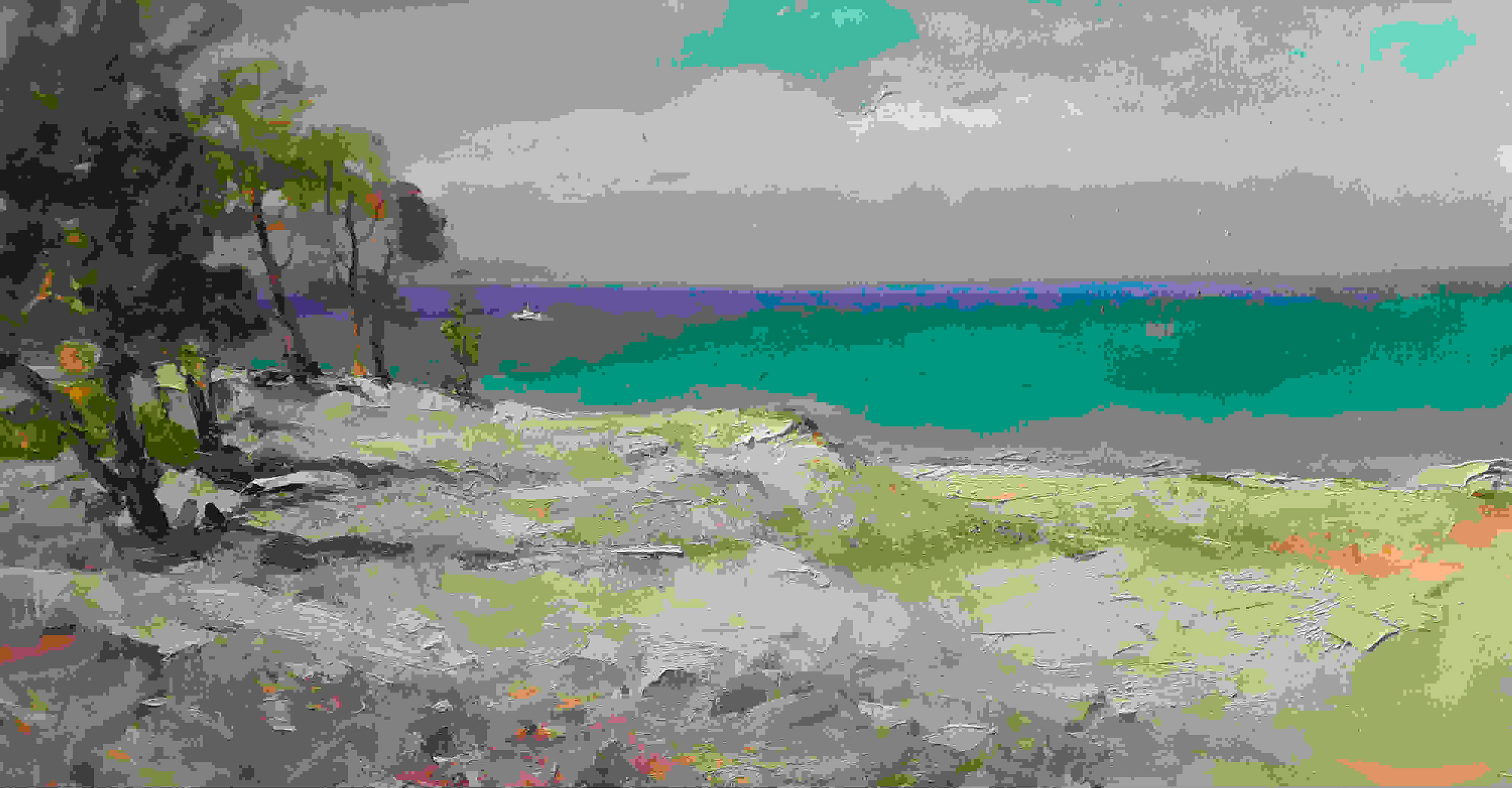 Белый кораблик