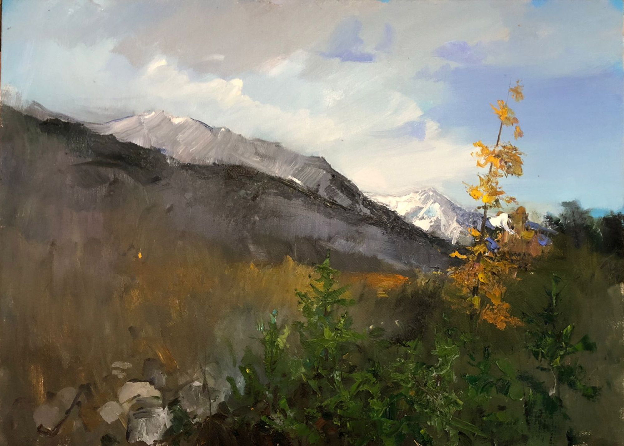 Солнечный день в горах