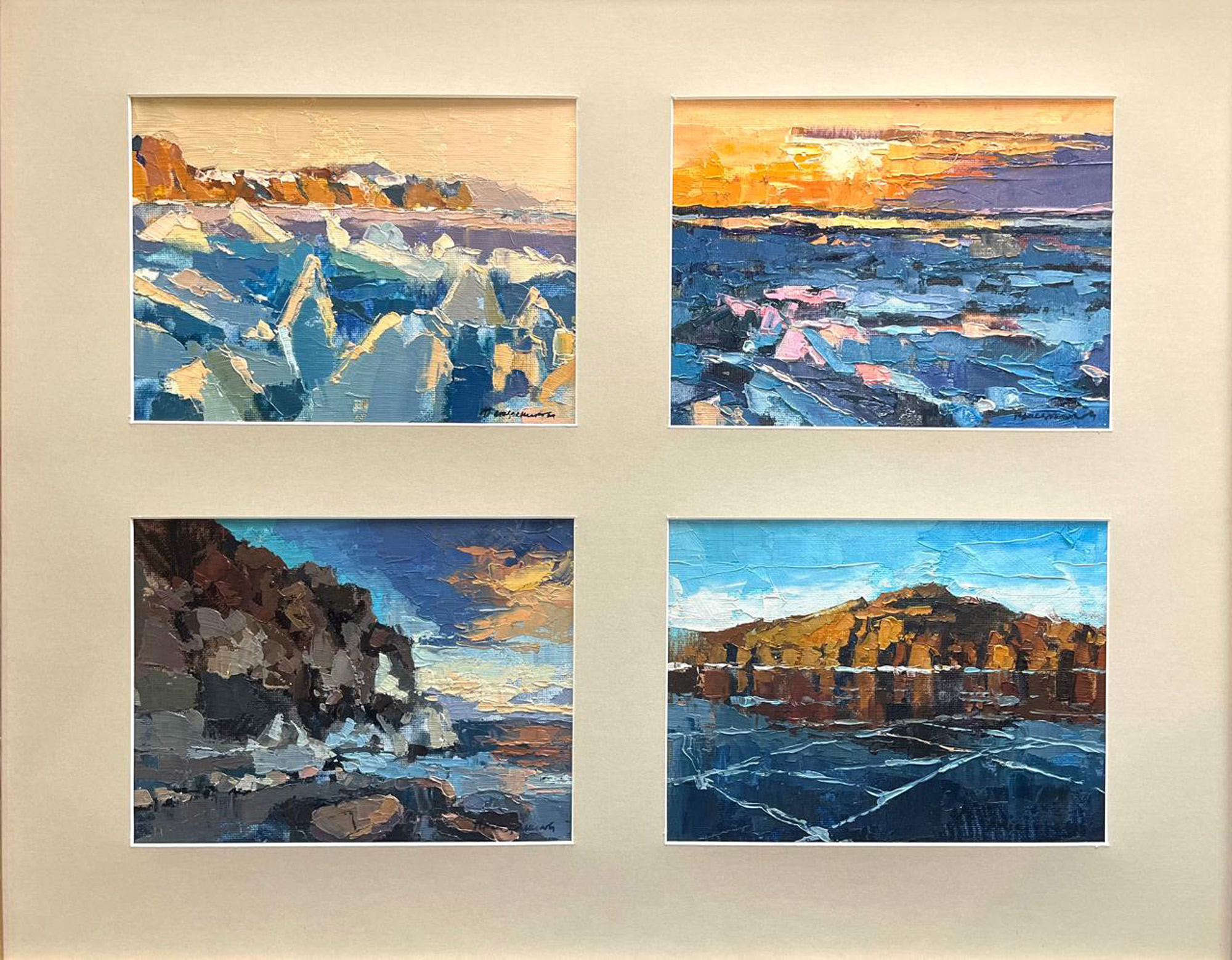 4 этюда в паспарту