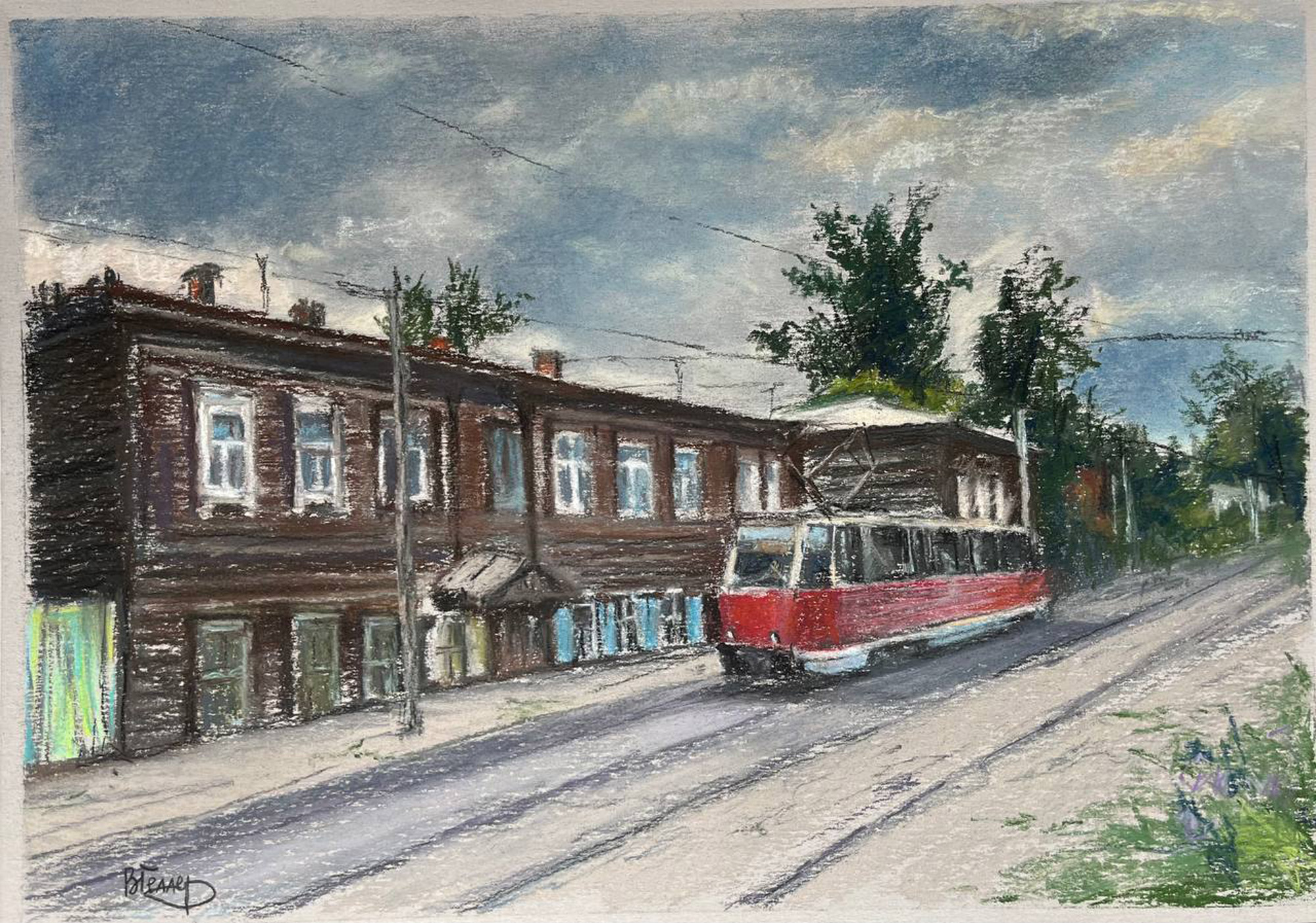 Шел трамвай по переулку