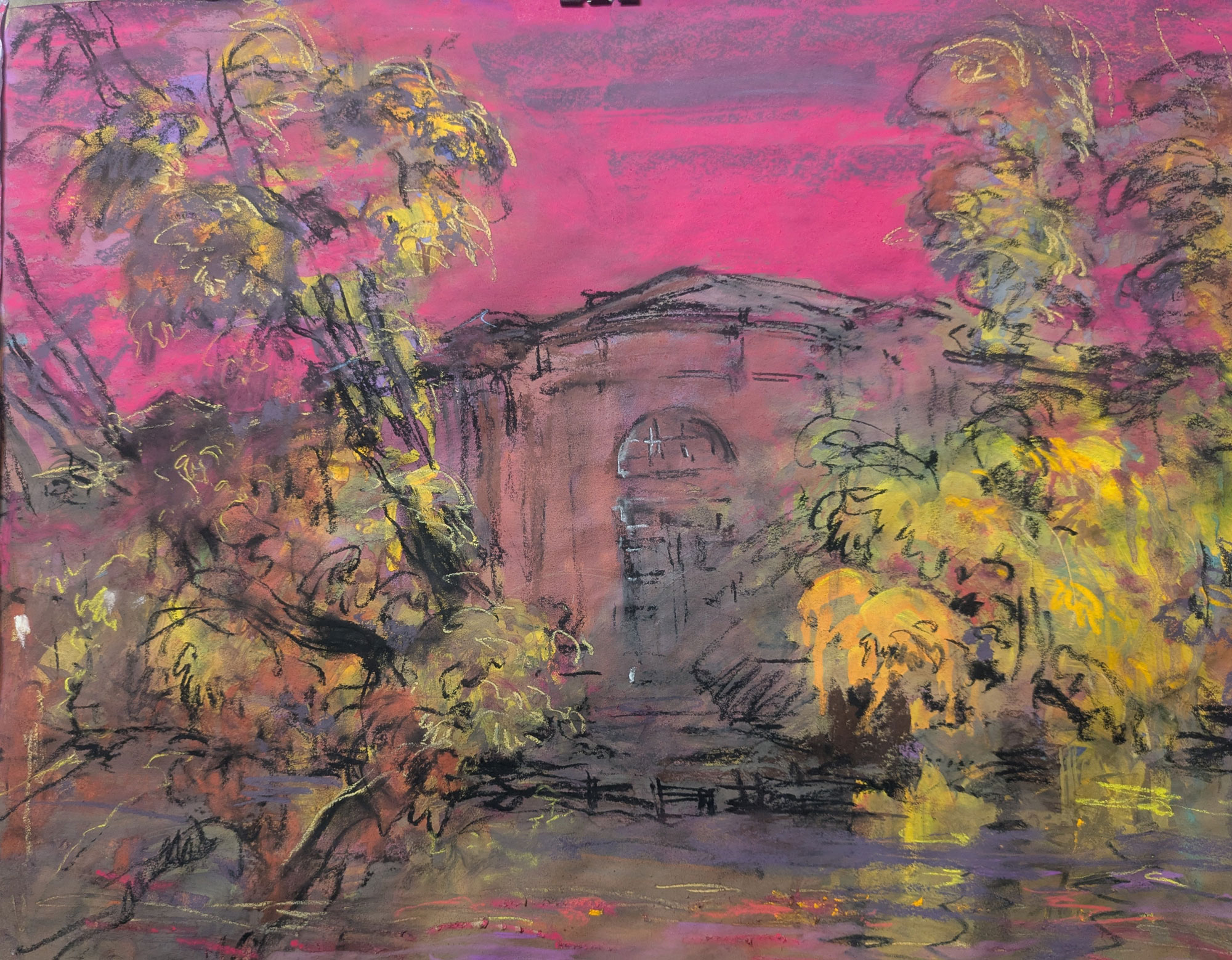 Новая Голландия. Красное небо.